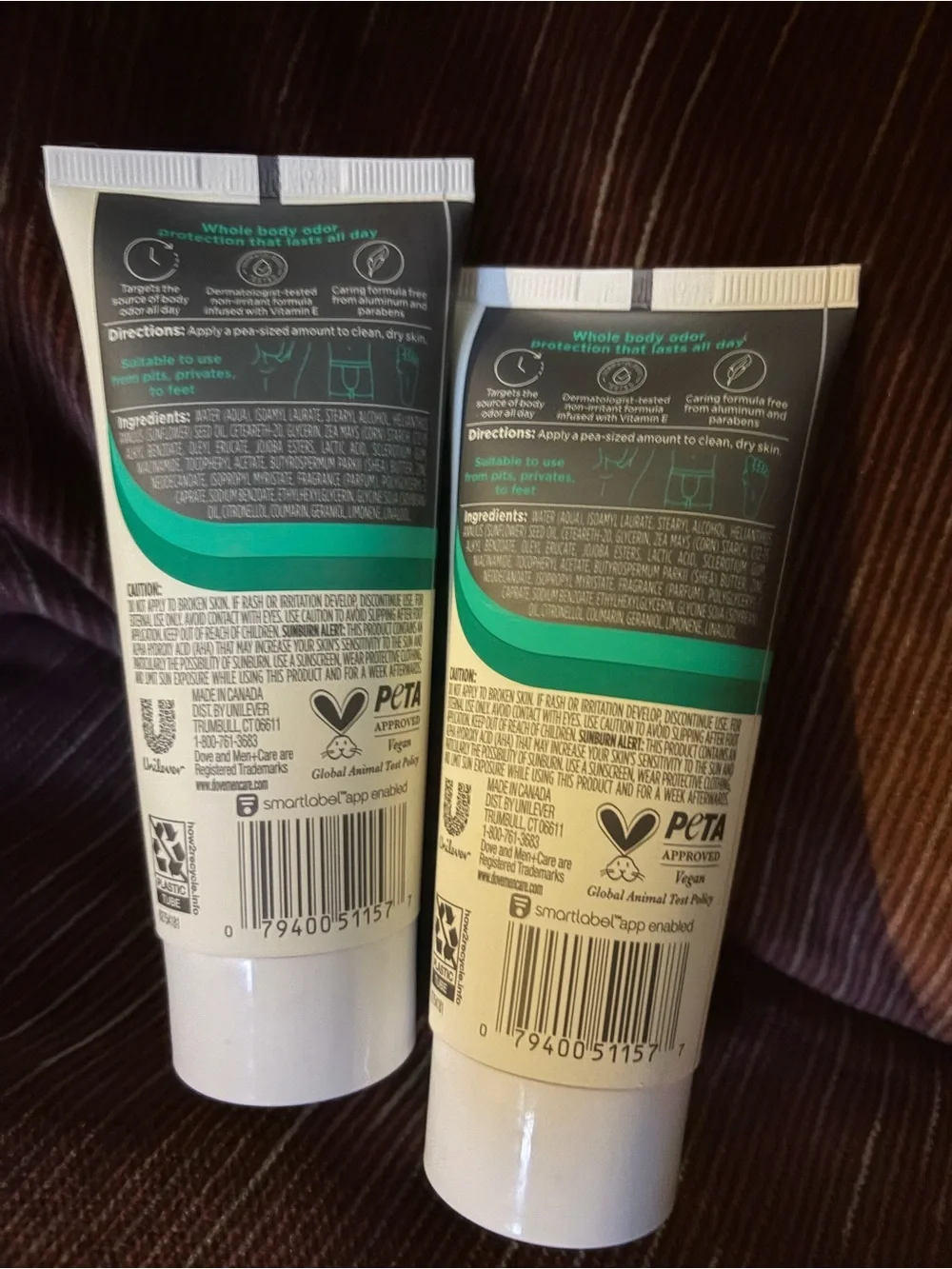 Dove Whole Body Deo Deodorant Cream - Aloe + Bamboo